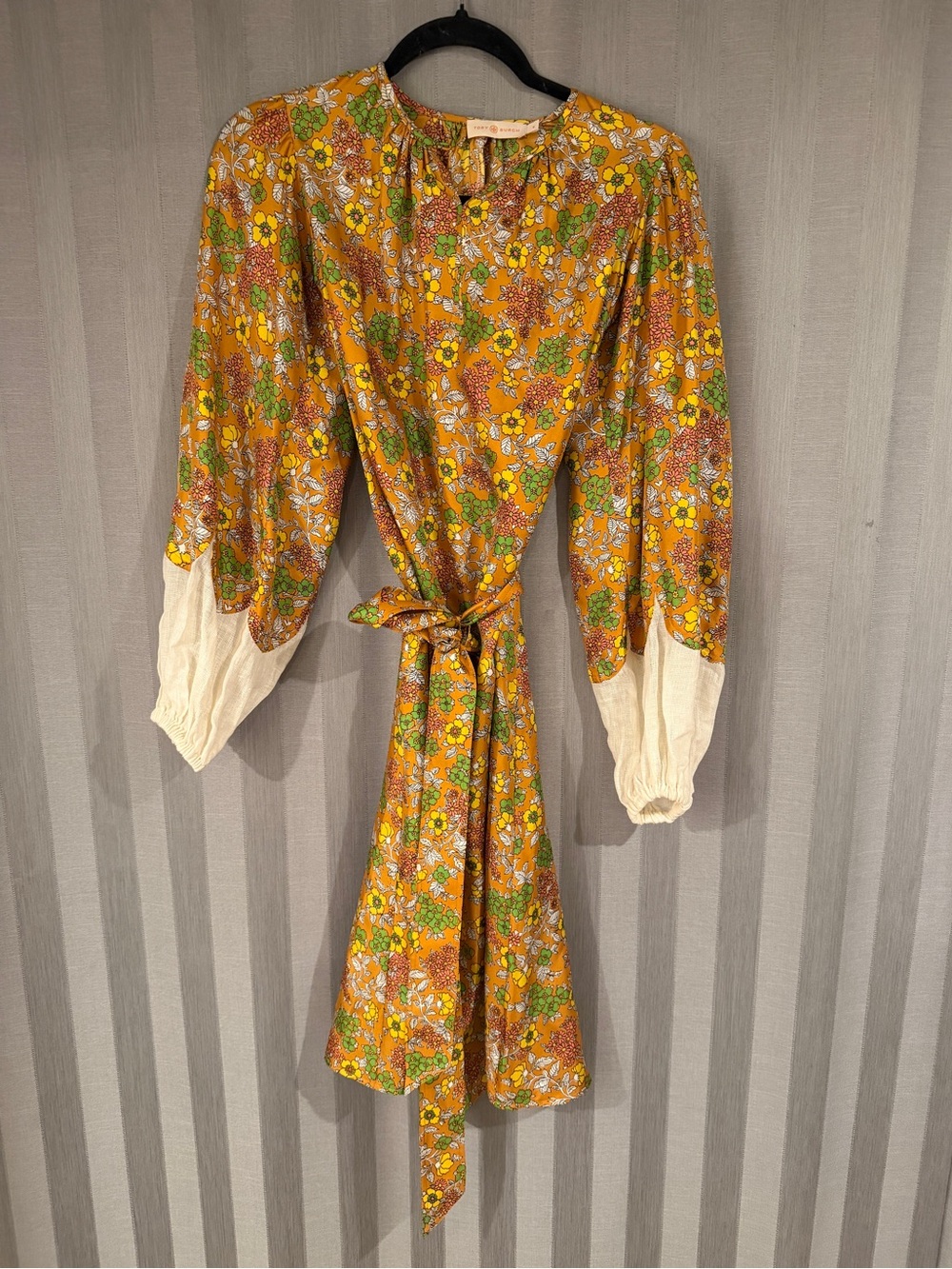Tory Burch Wallpaper Floral Silk Dress - Size 0 - Picture 7 of 11